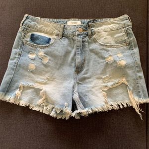 Blue jeans shorts